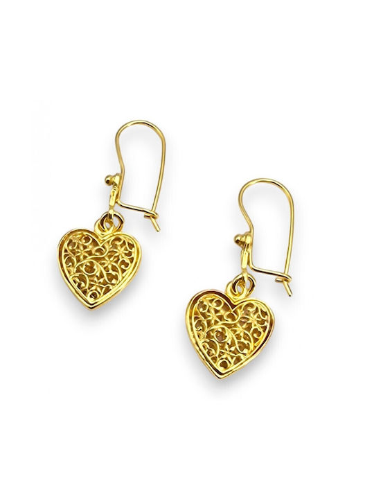 Earrings made of Silver Gold Plated