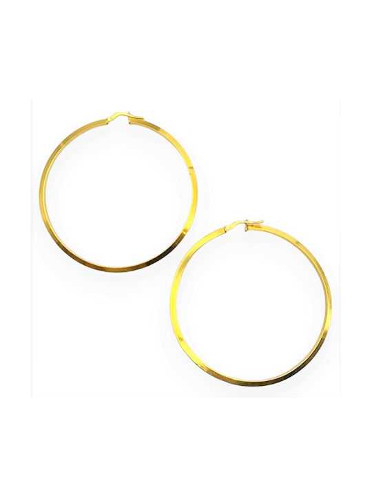 Earrings Hoops made of Silver Gold Plated