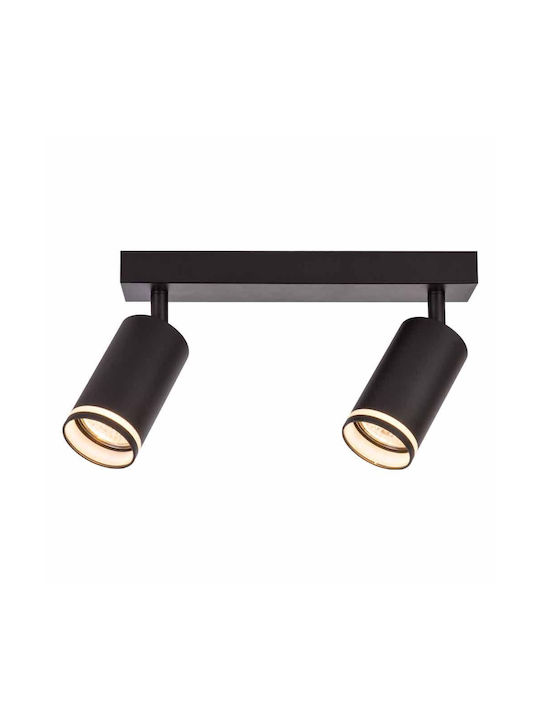 Vivalux King Double Spot with Socket GU10 in Black Color