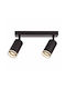 Vivalux King Double Spot with Socket GU10 in Black Color