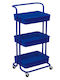 Bormann Kitchen Rack Metal in Blue Color 3 Slots 43x36x86cm