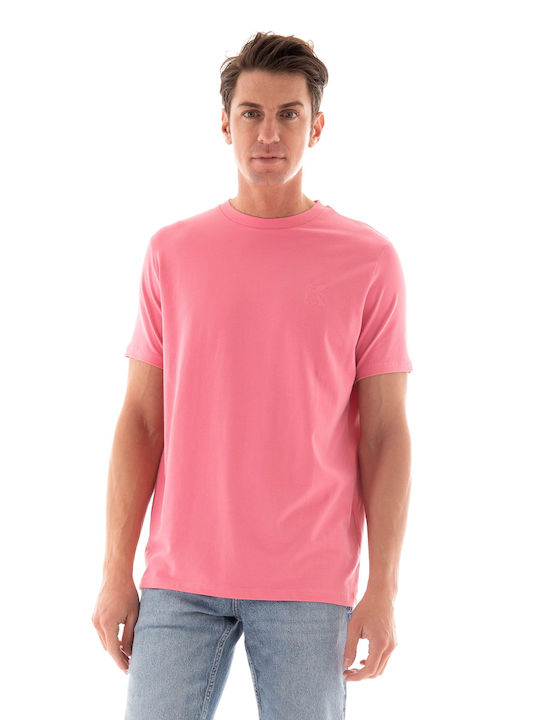 Karl Lagerfeld Ανδρικό T-shirt Κοντομάνικο Hot Pink