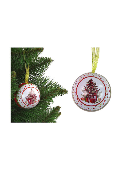 Christmas Tree Ornament White 10x10cm