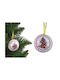 Christmas Tree Ornament White 10x10cm