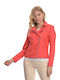 Only Women's Short Biker Jacket for Winter Coral