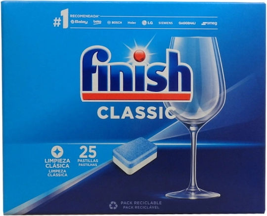 Finish Classic 25 Κάψουλες Πλυντηρίου Πιάτων 400gr