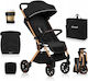 Lionelo Cloe Kinderwagen Geeignet ab 6+ Monaten Black Onyx