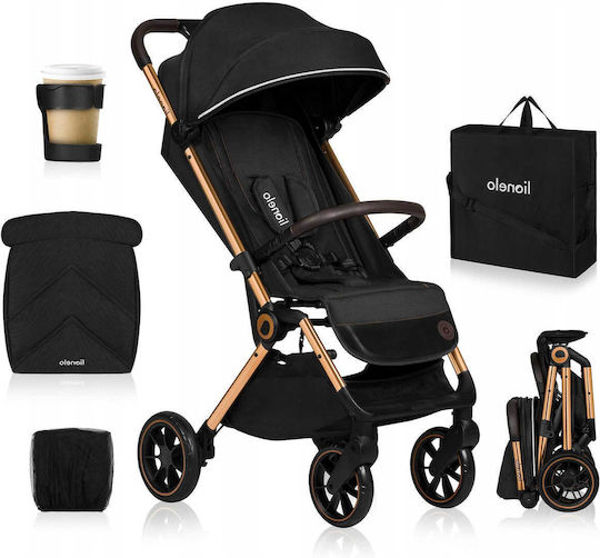 Lionelo Cloe Kinderwagen Geeignet ab 6+ Monaten Black Onyx