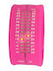 Time-It Zero A9 Ceas Digital Dama 33mm Cu Baterie Cu Curea Din Cauciuc Fuchsia