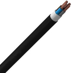 Eurolamp Netzkabel Typ NYY in Schwarz Farbe 1m