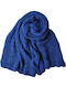 Women's Tricotat Scarf Μπλε Ρουά