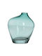 BigBuy Decorative Vase Crystal Green 14.5x17x17cm 1pcs