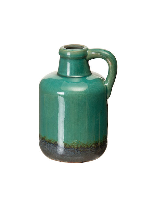 BigBuy Vază Decorativă Ceramică Albastru 14.5x23x23cm 1buc