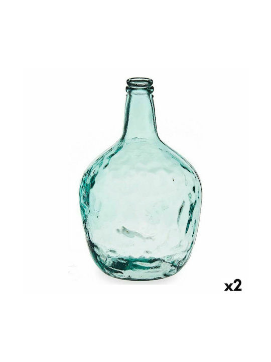 Gift Decor Decorative Vase Glass Transparent 22x22x37.5cm 1pcs