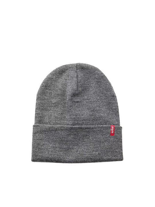 Levi's Beanie Ανδρικός Σκούφος Πλεκτός σε Γκρι χρώμα