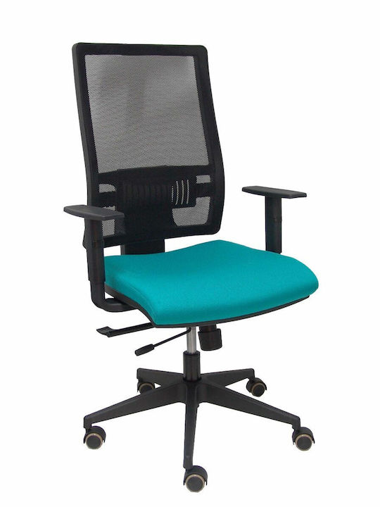 Stuhl Büro mit Neigung und Verstellbaren Armen Horna Traslack Turquoise P&C