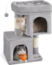 Feandrea Cat Scratching Post Cat Trees Gray 40x30x67cm.