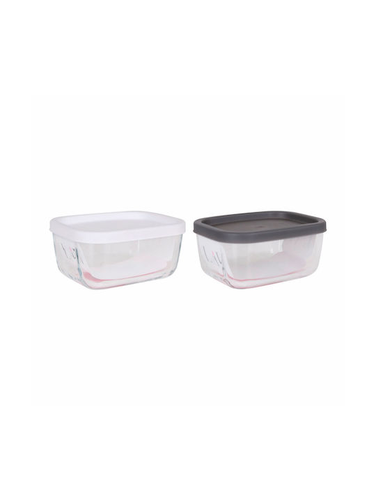Gurallar Glass Lunch Box White 12.2x12.2cm