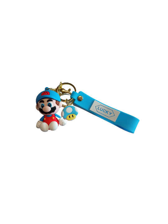 Keychain Μινιατούρα Lucky Super Mario Blue