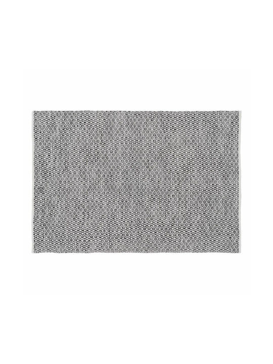 BigBuy Rug Rectangular Grey