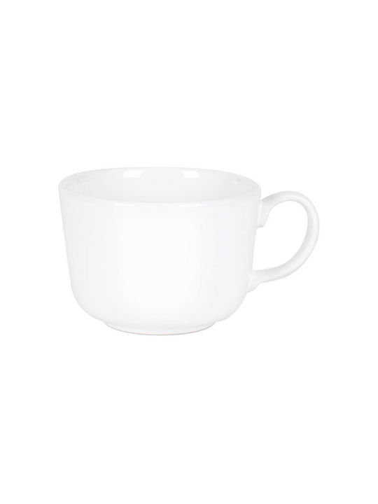 BigBuy Mug Ceramic White 500ml 1pcs