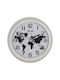 BigBuy Wall Clock White Ø70cm