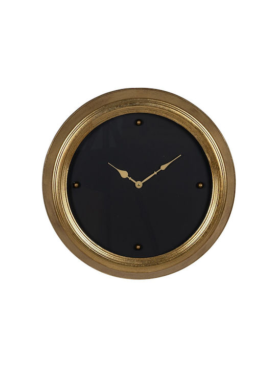 BigBuy Wall Clock Plastic Black Ø46cm