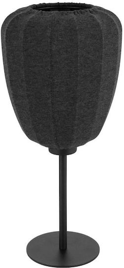 Eglo Fabric Table Lamp for Socket E27 with Gray Shade and Black Base