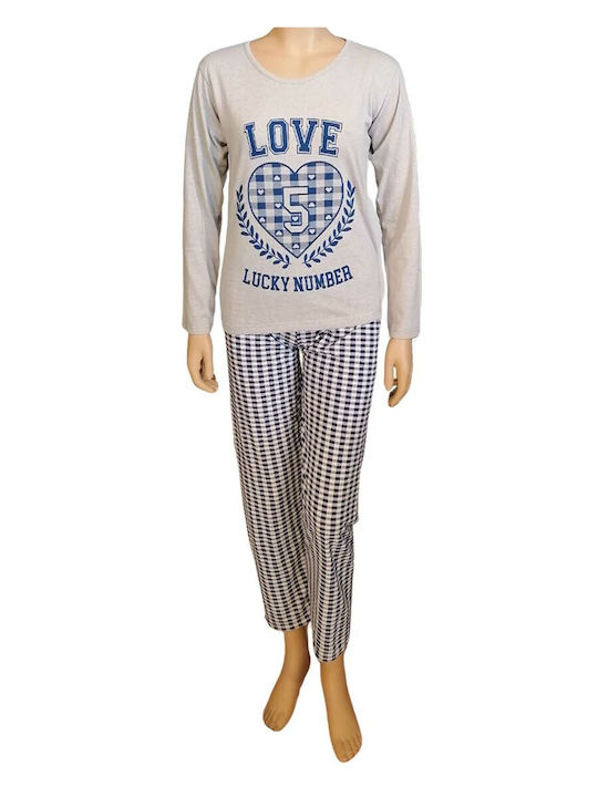 Kare Design Winter Damen Pyjama-Set Gray 2336-622