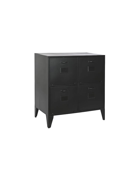 Sideboard made of Metal Black 75x45x80cm