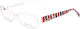 Alexander McQueen Eyeglass Frame Weiß AMQ4161 R2Y