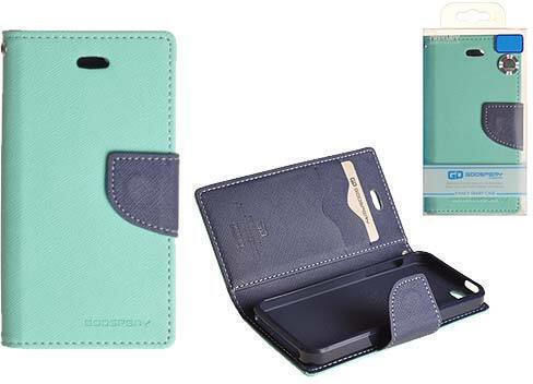 Samsung Wallet aus Synthetischem Leder Türkis für Galaxy Ace 4