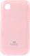 LG Back Cover Σιλικόνης Ροζ (LG Optimus)