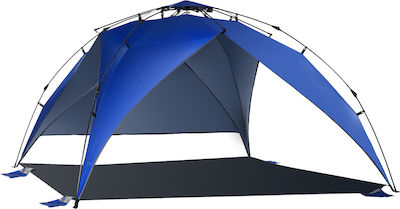 Outsunny Beach Tent Pop Up For 4 People Blue