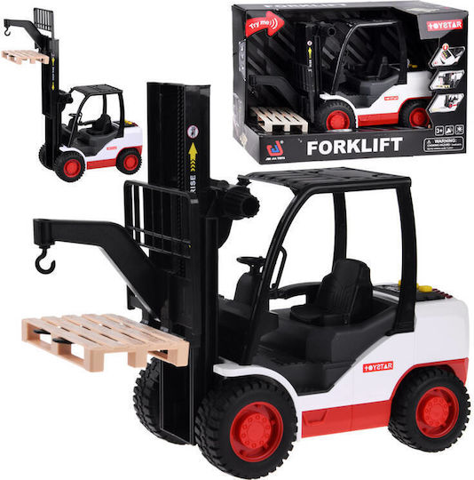 Jokomisiada Mașinuță Forklift Palet Scară 1:12 Pull Back Pentru 3+ Ani