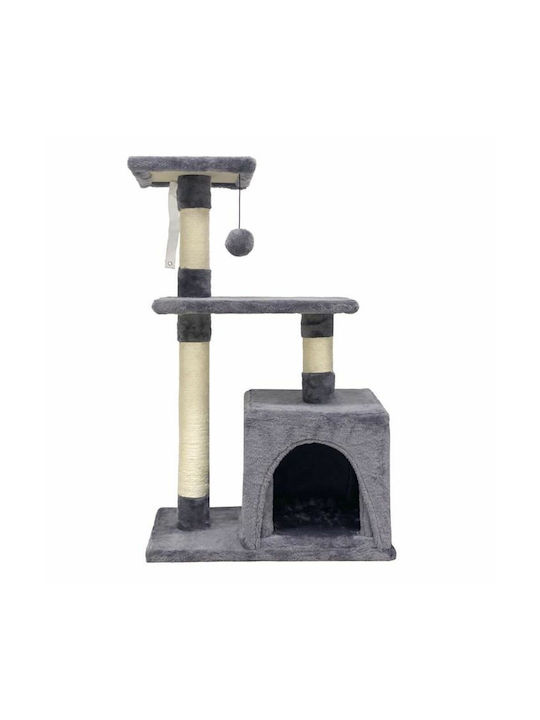 BigBuy Cat Scratching Post Gray 50x30x80cm.