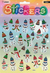 Upikit Aufkleber Schneemänner