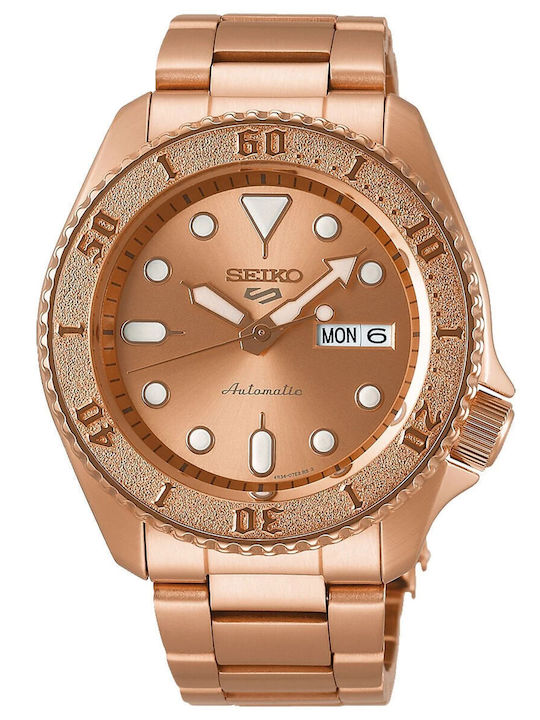 Seiko 5 Sports Herrenuhr 42mm Automatisch Rose Gold