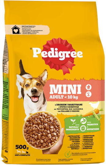 Pedigree 0.5kg Hrană Uscată pentru Câini Adulţi de Rase Mici cu Pui