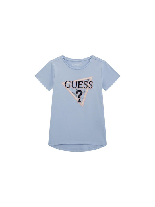 Guess Kids' T-shirt Light Blue