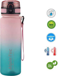 AlpinPro Kids Water Bottle Plastic Pink 500ml