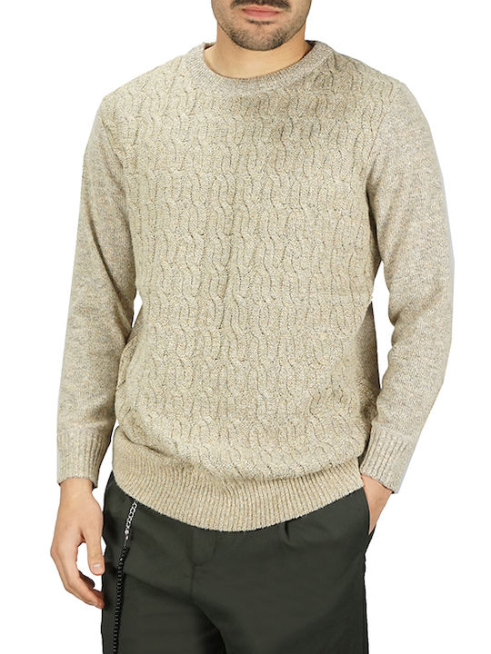 Lexton Massimo Langarm-Pullover Beige