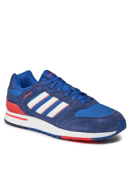 Adidas Run 80s Ανδρικά Sneakers Dkblue / Ftwwht / Brired