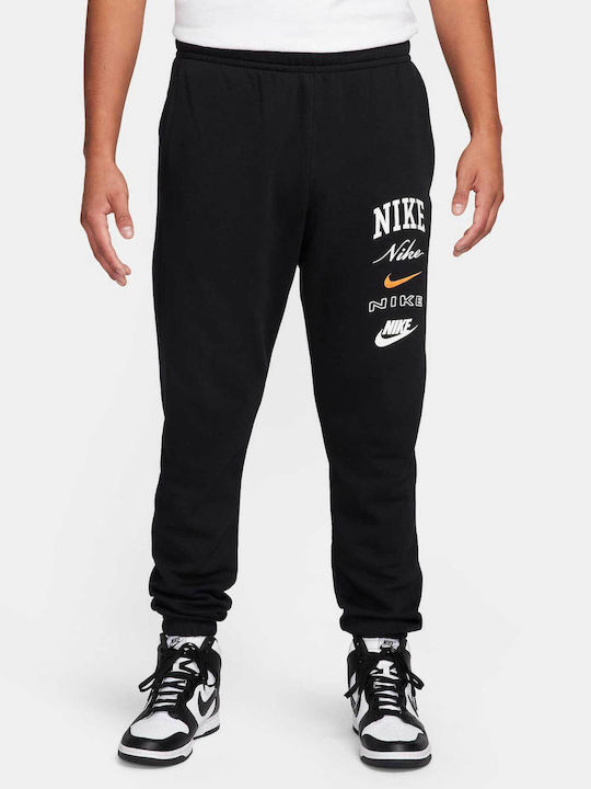 Nike Παντελόνι Φόρμας με Λάστιχο Fleece Black
