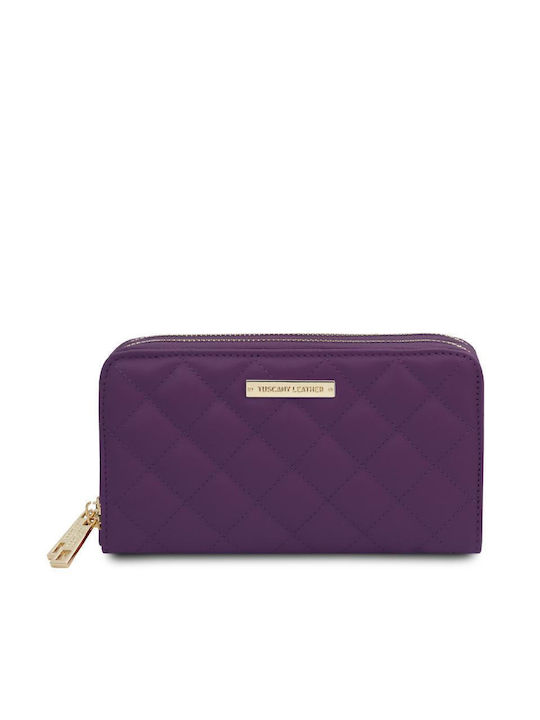 Tuscany Leather Mare Piele Portofel pentru femei Clasici Violet