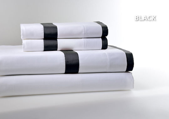 Down Town Home Duvet Cover Cotton Queen 235x245 Black