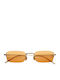 Gast Astro Unisex Sunglasses with Gold Metal Frame and Orange Lens AS05
