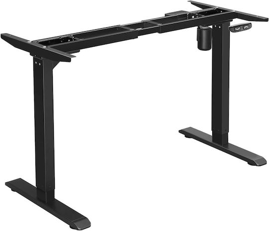 Songmics Schreibtischbasis aus Metall mit Regulator Black 147x55x112cm