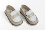 Ever Kid White Baptism Leather Moccasins