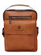 Herren Schulter / Crossbody Tasche Braun